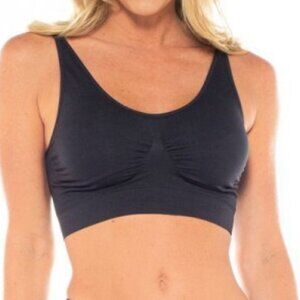 New Rhonda Shear Womens Adjustable Straps Ahh Bra, Black 3x